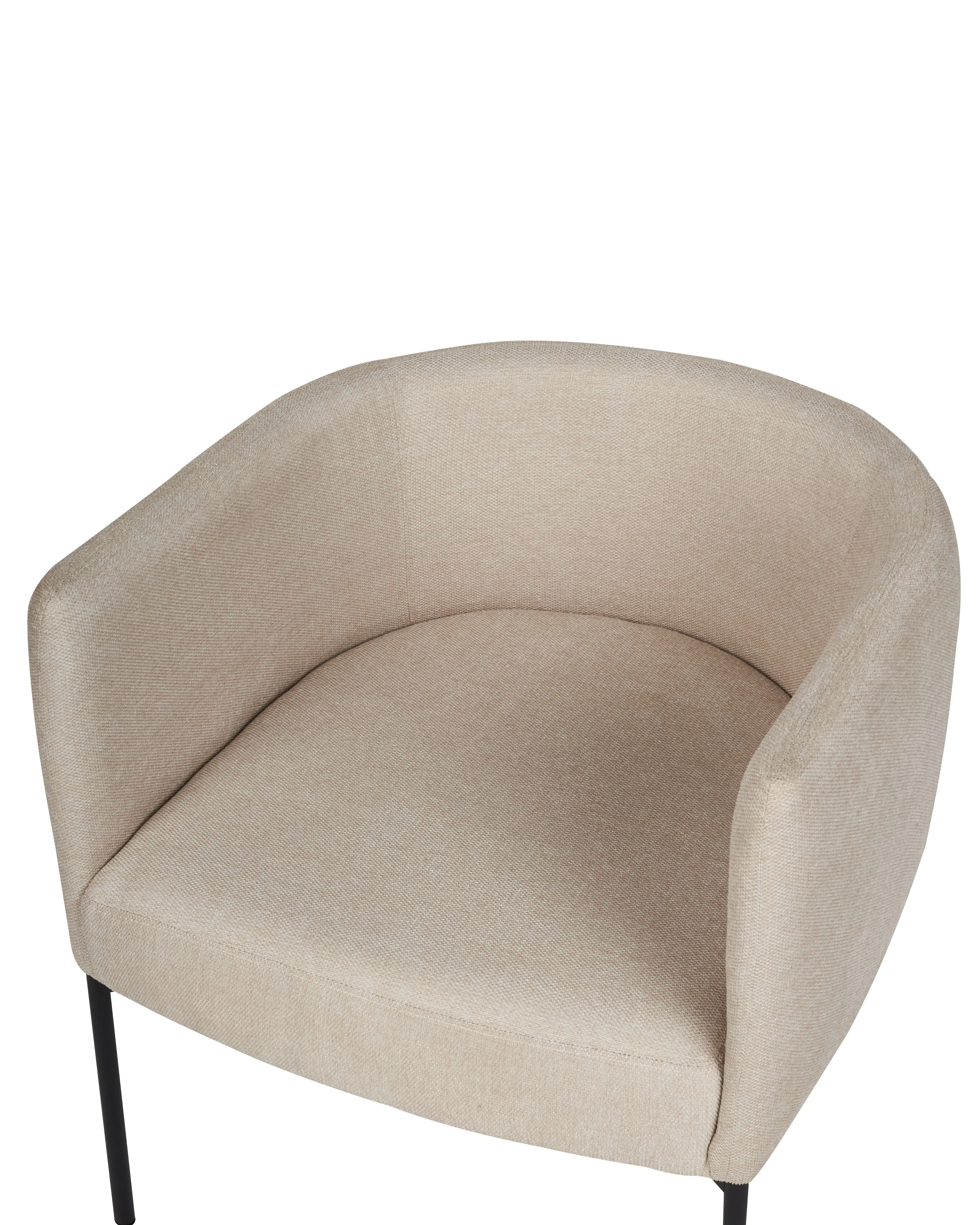 Fauteuil MALMOS Stof Lichtbeige