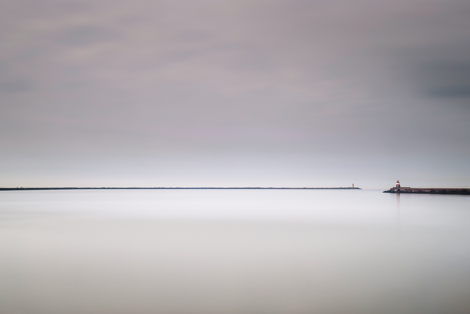 Foto op plexiglas Two Lighthouses 148 x 98 cm