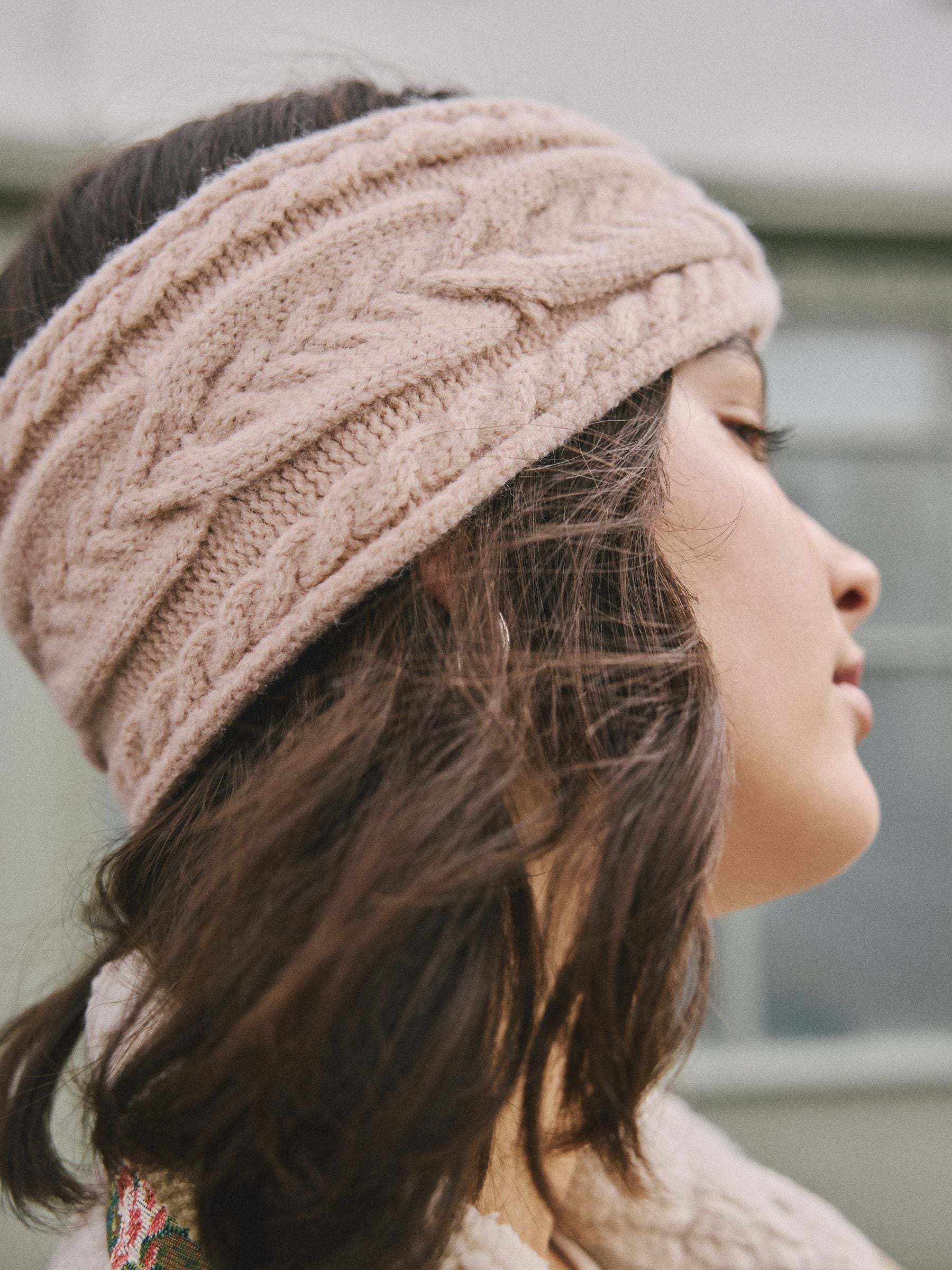 Roze - Cable Knit Headband