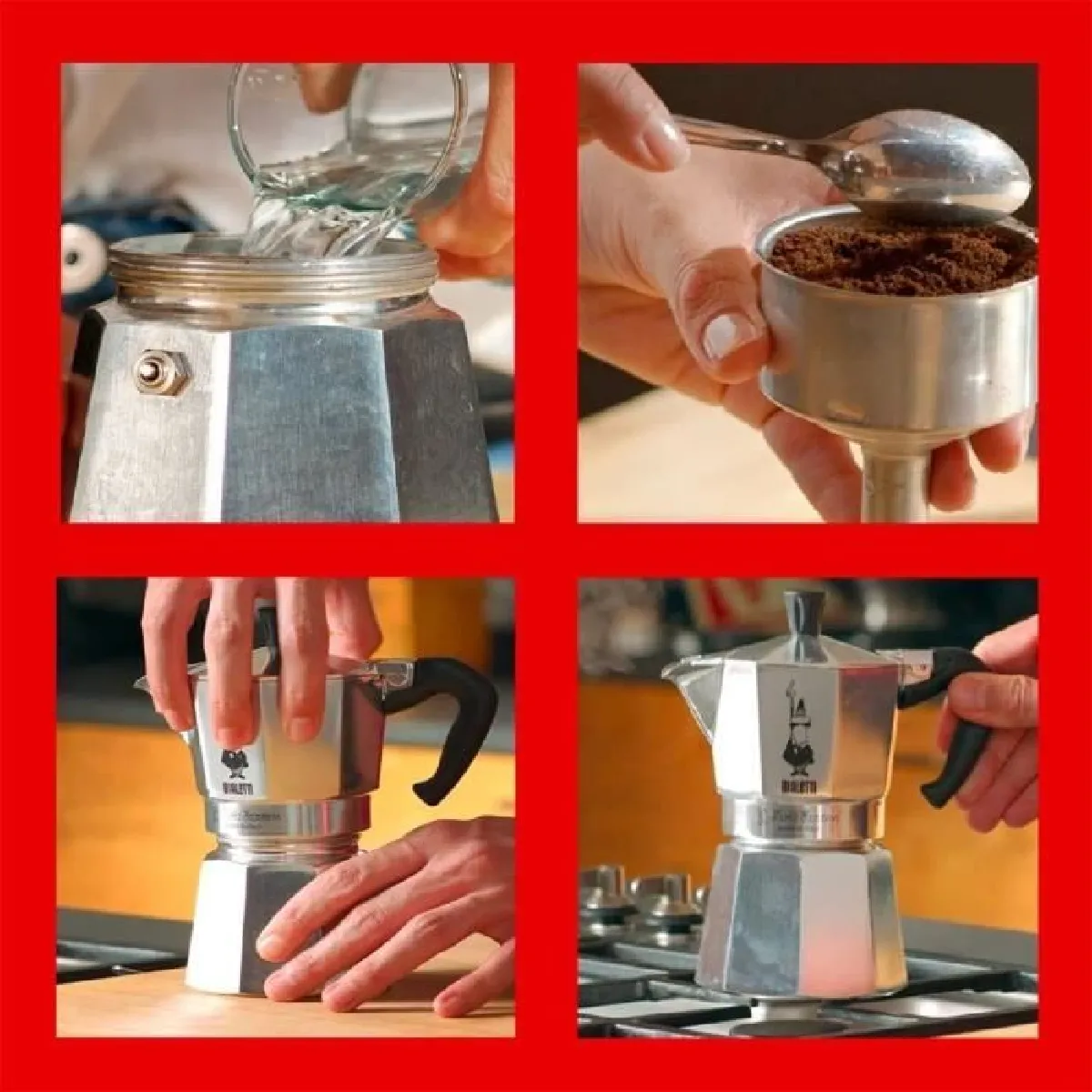 BIALETTI Moka Express - Aluminium - 4 Tasses
