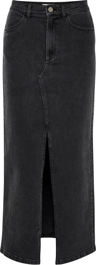 Gestuz SiwGZ HW long skirt Washed black