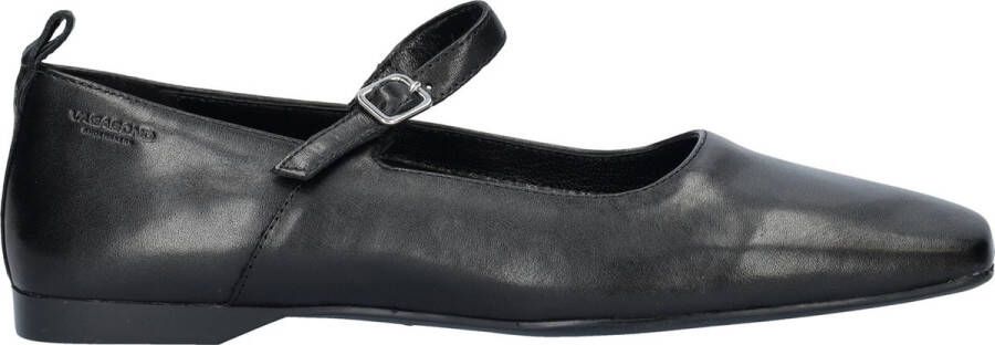 Vagabond Shoemakers Zwarte leren ballerina Delia Black Dames