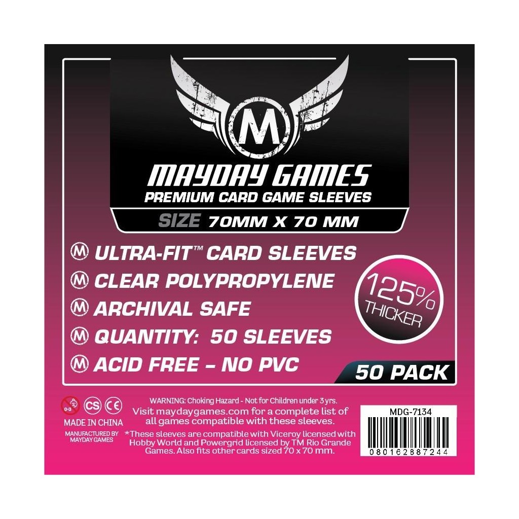 Mayday - Square Sleeves - Small - Premium - 70x70mm - 50p