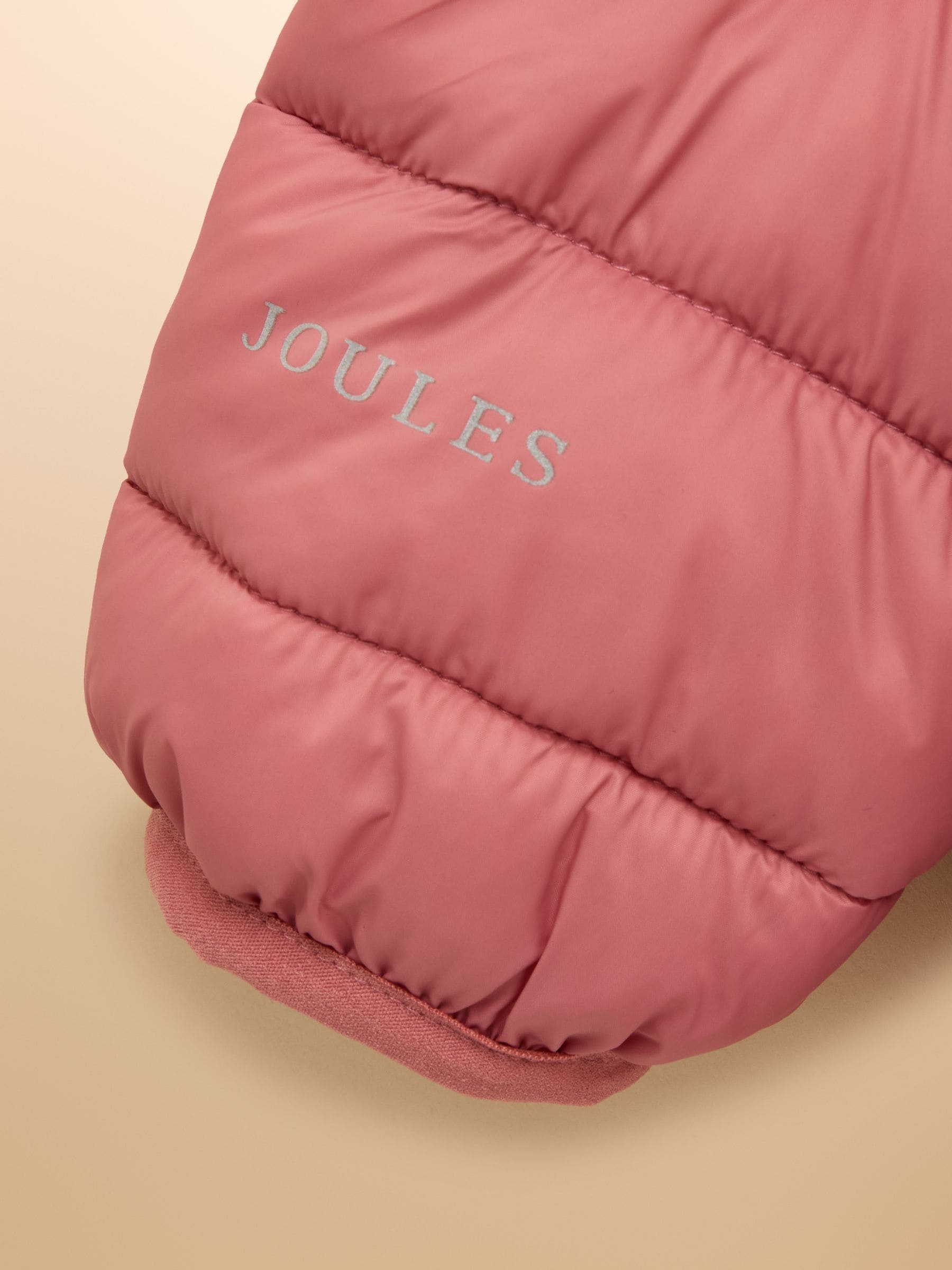 Roze - Joules Cairn regenbestendige gewatteerde jas met capuchon voor kinderen