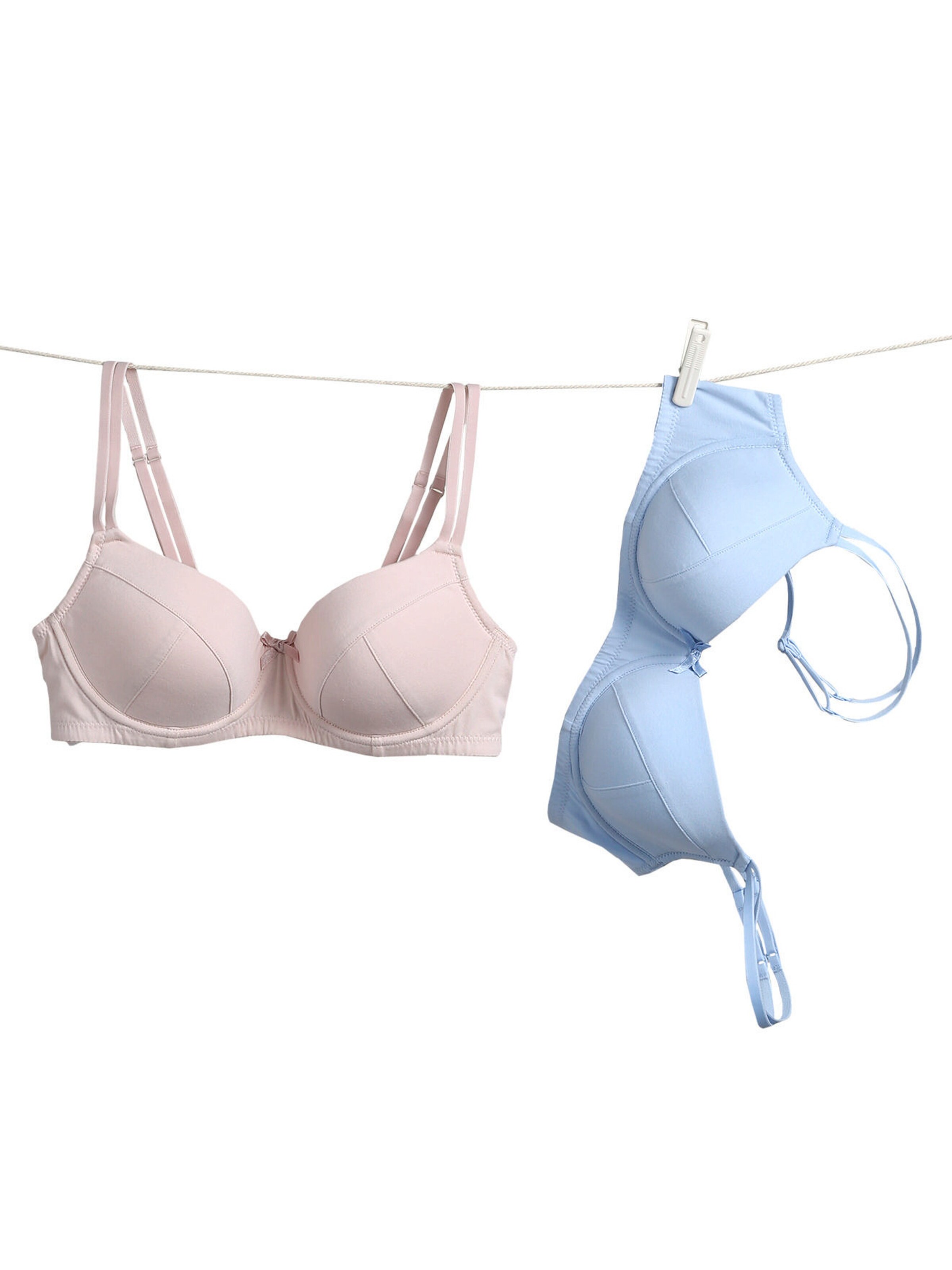 Vertbaudet Bio-Kollektion: 2er-Pack Umstands-BHs mit Formbügeln rosa