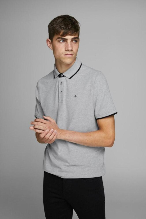 Jack & Jones grijze heren polo