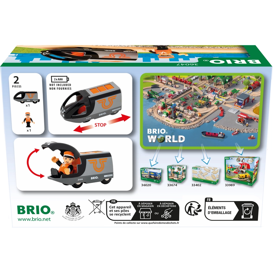 BRIO® Orange-schwarzer Reisezug