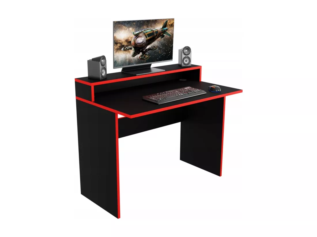 Desk Gaming Computer for Player Black