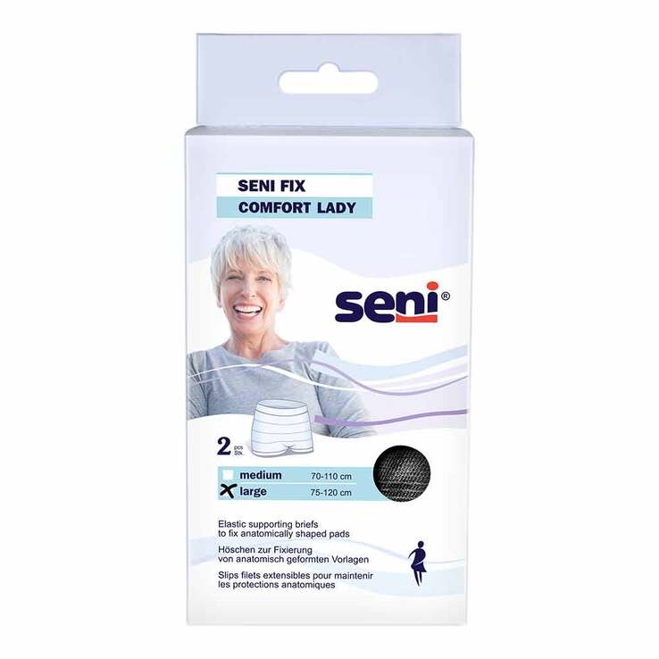 Seni Fix Comfort Lady Fixierhosen Größe L black, 2 St