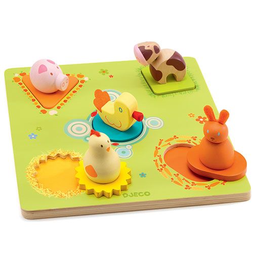 Djeco puzzel 3d dieren bildi (5st) DJ01030
