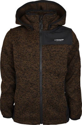 Lindberg Bormio Fleecejakke, Dark Brown
