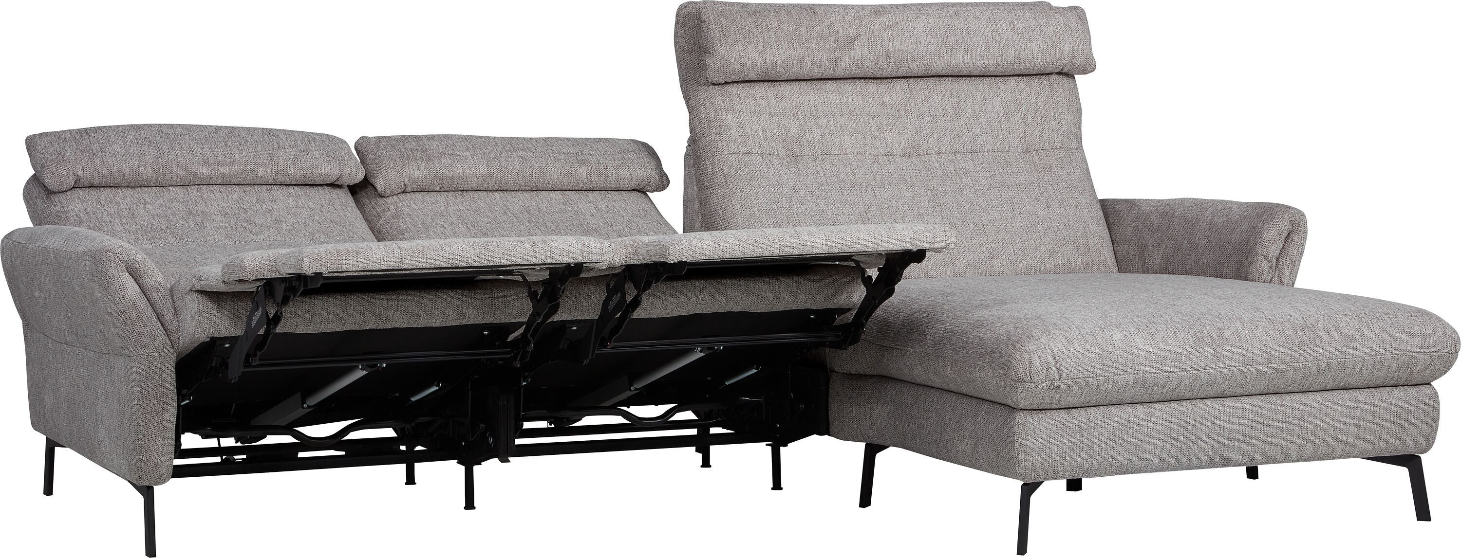 SEBO Ecksofa - Grau / B: 284.0 cm x T: 161.0 cm x H: 84.0 cm