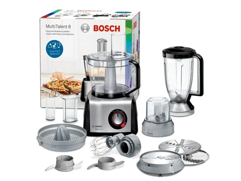 Bosch MC812M844 - Køkkenmaskine - 1250 W - stål/sort