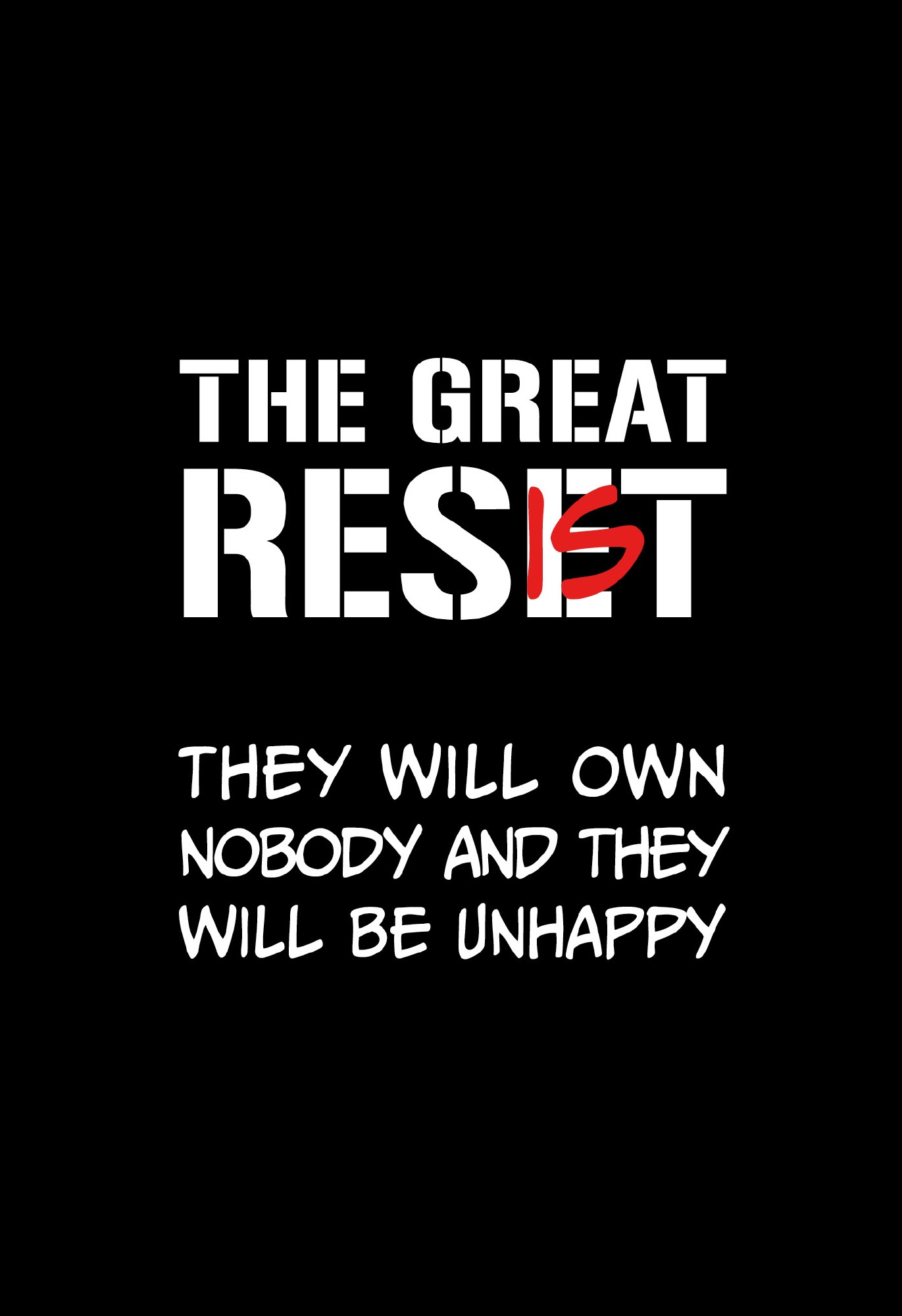 Postkarte 'The great reset / resist' günstig bestellen