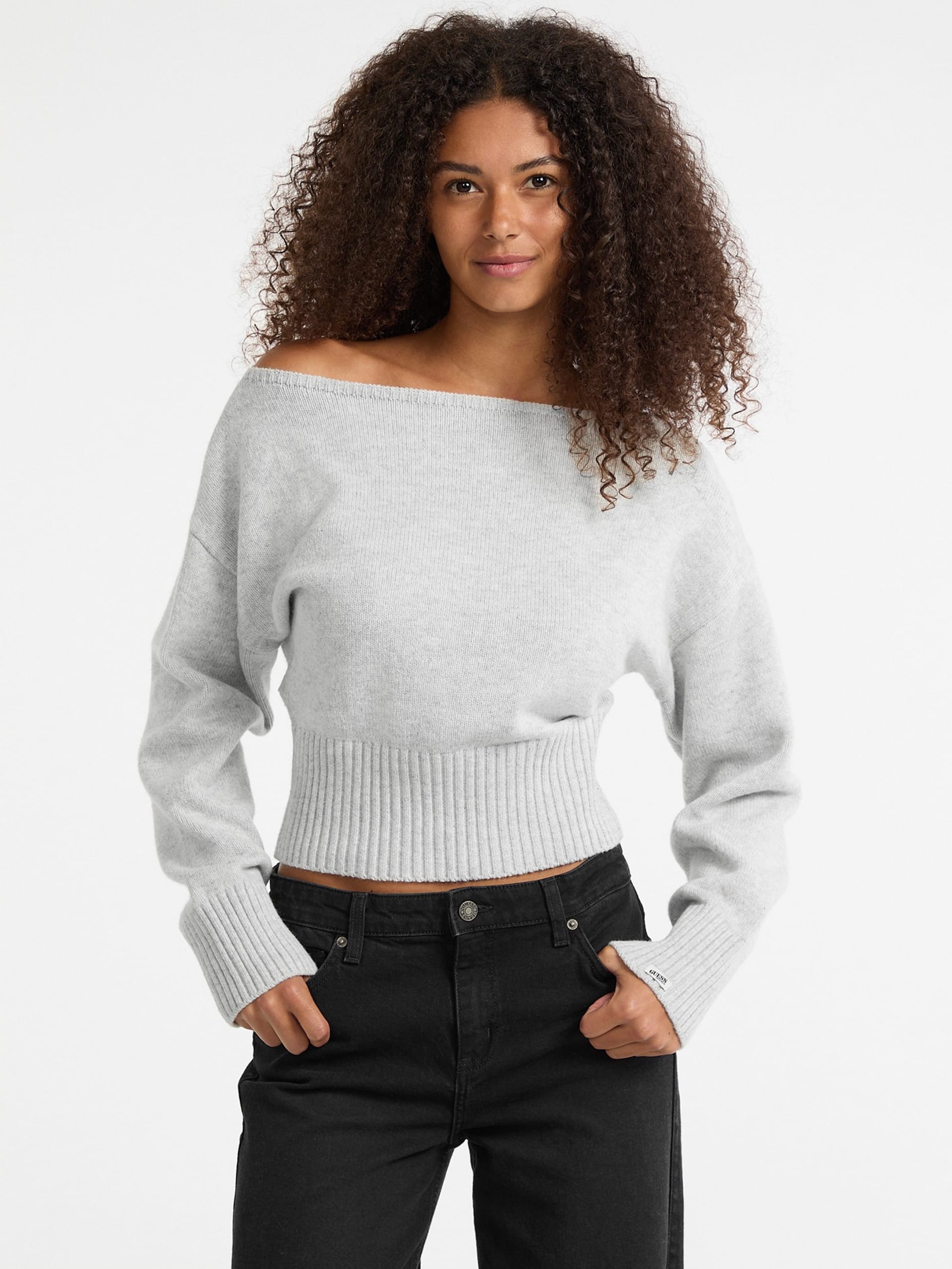 Suéter ombro a ombro ecológico GUESS Originals