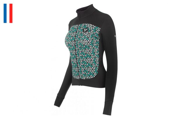 Maillot Manches Longues Femme LeBram Croix de Fer Menthe Coupe Ajustée