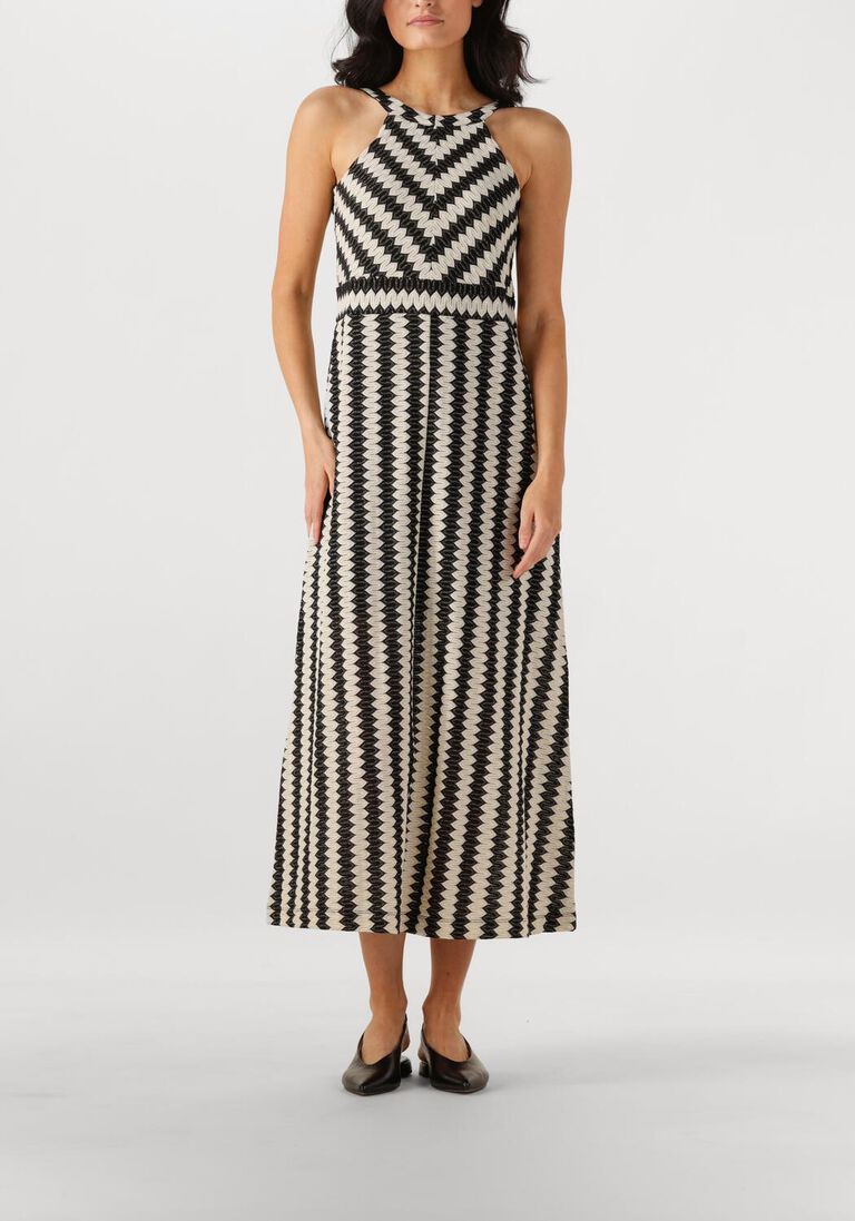 witte summum maxi jurk long halter fine crochet dress