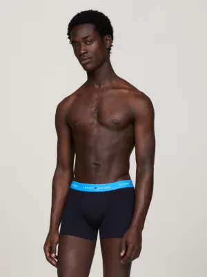 Conjunto com 3 Cuecas Boxer com Cós Elástico e Logo Essencial