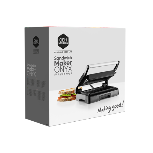 OBH Nordica Onyx Panini /Sandwich Maskine