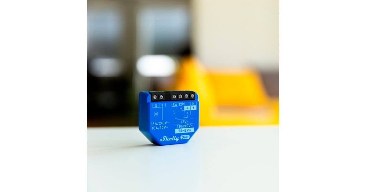 Shelly1 Gen3 relais  (Wifi, Bluetooth)