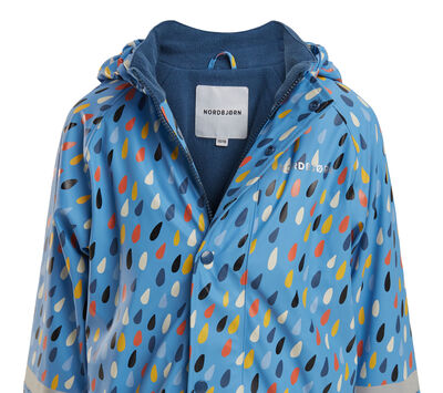 Nordbjørn Skagen Fôret Regnsett, Raindrops Silver Lake Blue