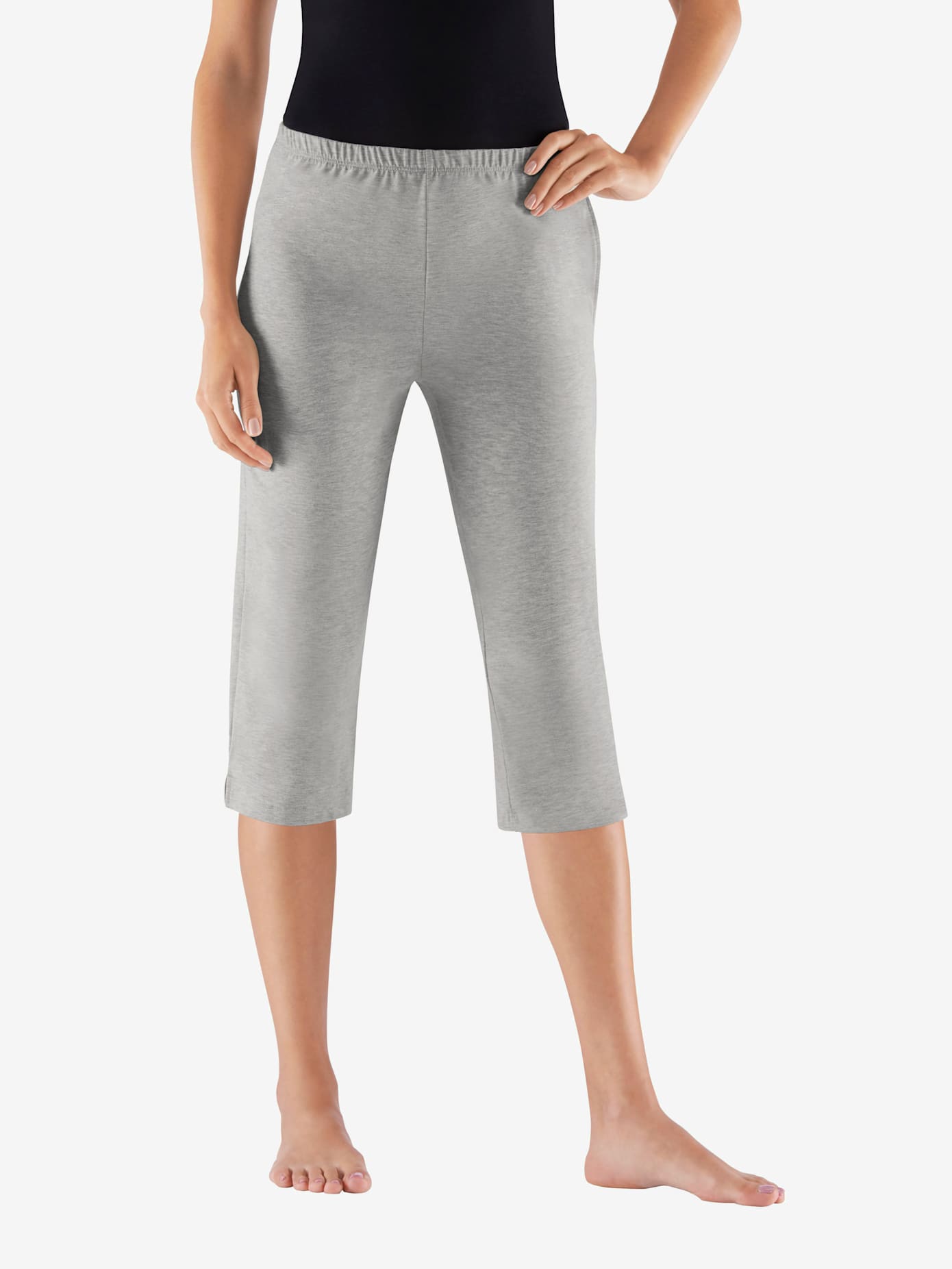 Lot de 2 pantalons corsaires en jersey doux