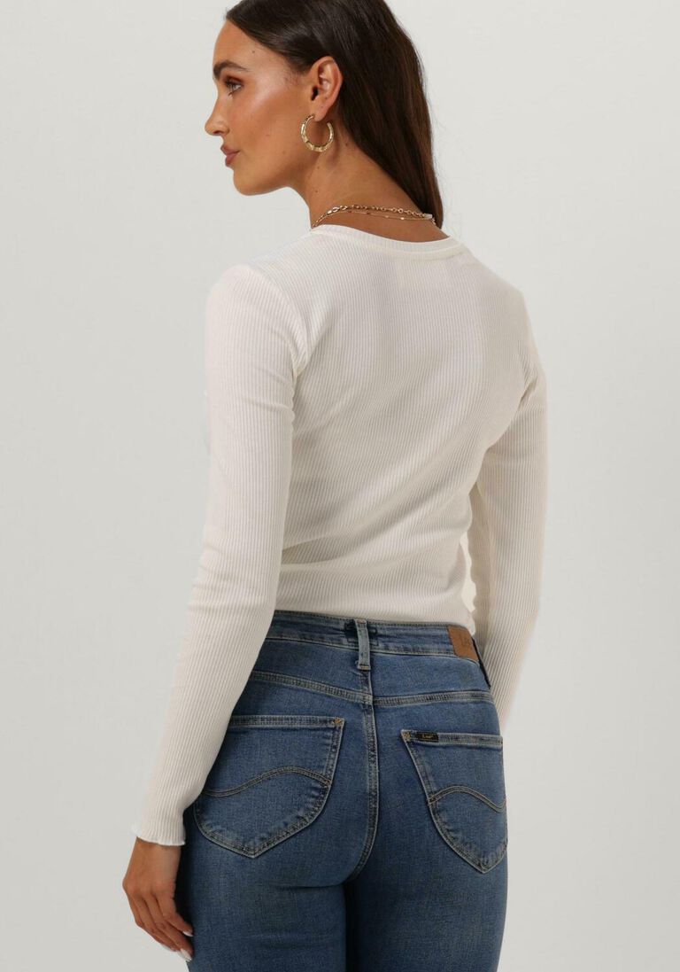 SELECTED FEMME witte selected femme t-shirt anna ls crew neck tee
