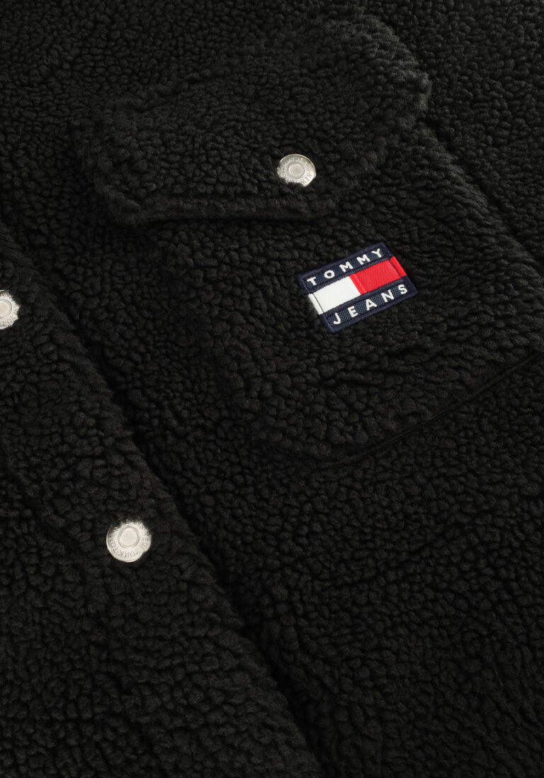 TOMMY JEANS zwarte tommy jeans vest shirts/woven tops