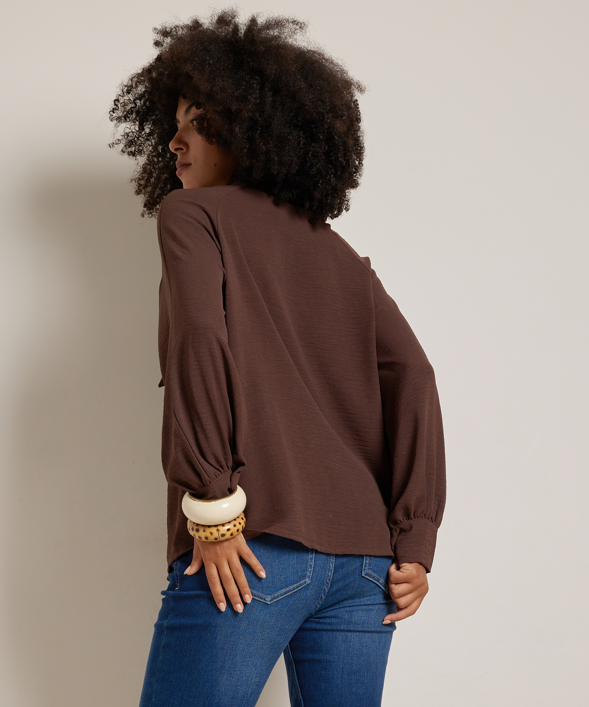 blouse met strik