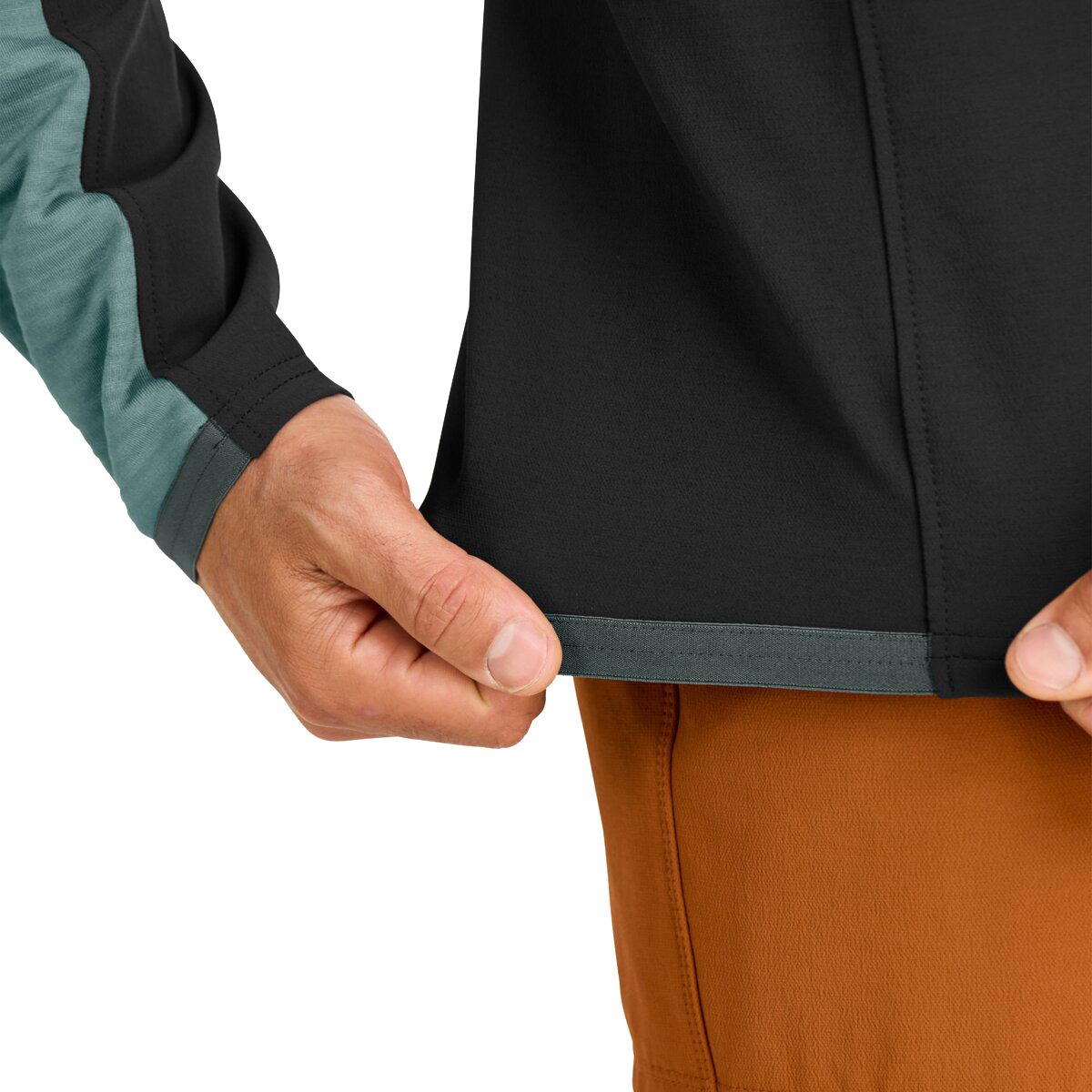 ORTOVOX Fleece Rib Jacke Herren arctic grey
