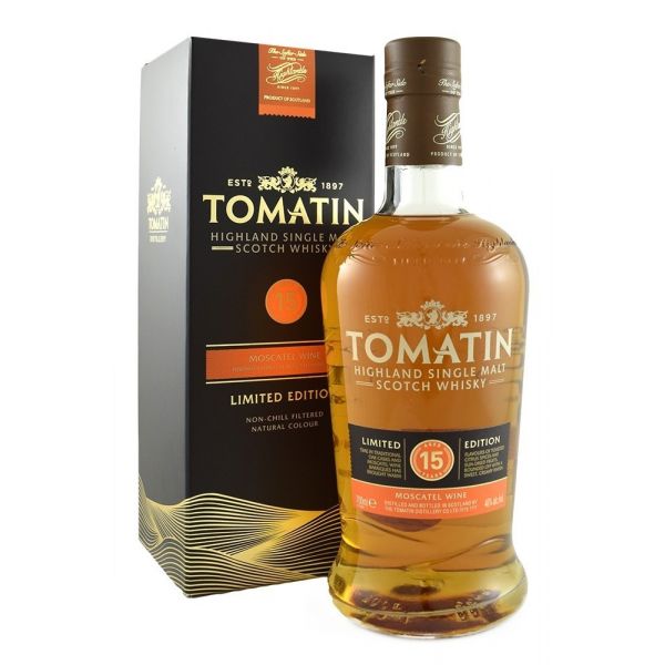 Tomatin Whisky Velho 15 Anos Moscatel Cask Escócia 70cl
