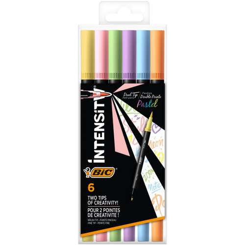 BIC® intensity Dual Tip Fasermaler, pastell
