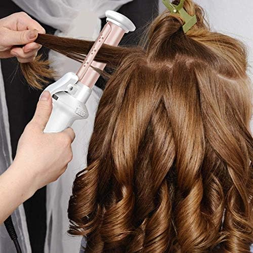 KKMNDE Fer à friser sans Fil, Baguette à friser en céramique de 1 Pouce, Mini bigoudi Professionnel 2 en 1 pour Boucles lches, Rechargeable par USB, Portable