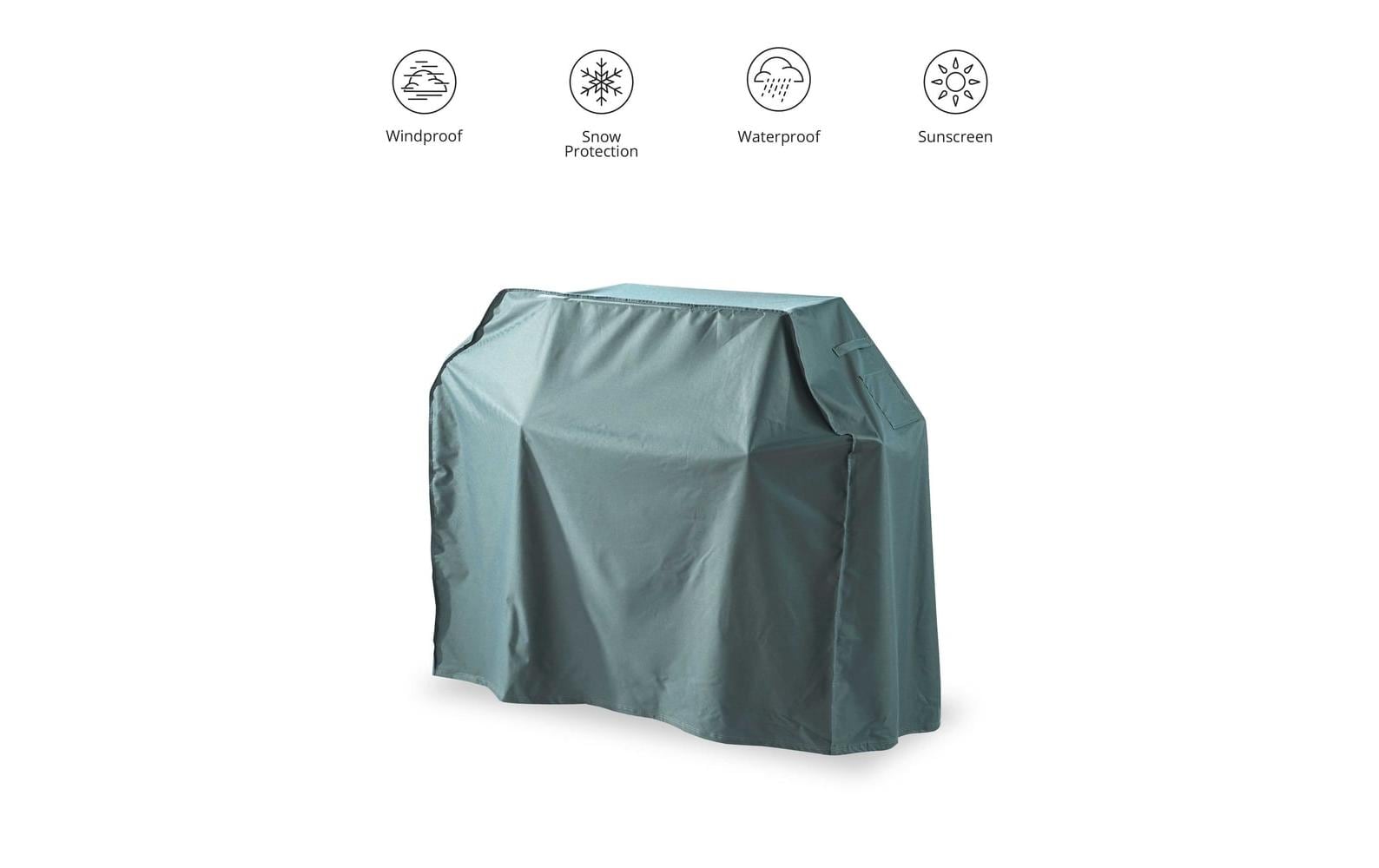 Gartenmöbelabdeckhaube Grill - 183 x 68 x 133 cm 280 g/m²Wasserdichte Grillabdeckung für Gartenmöbel