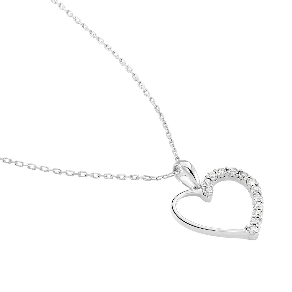 Collier Chlora Or Blanc Diamant