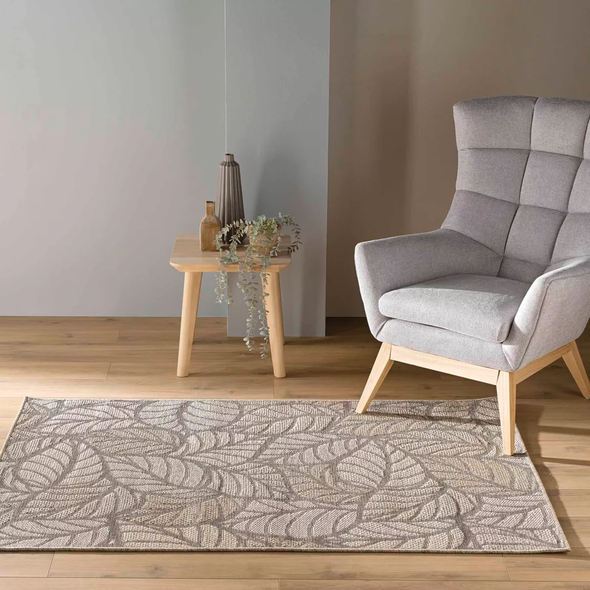 Tapis de salon tissé (120 x 170 cm) Vitalis Beige