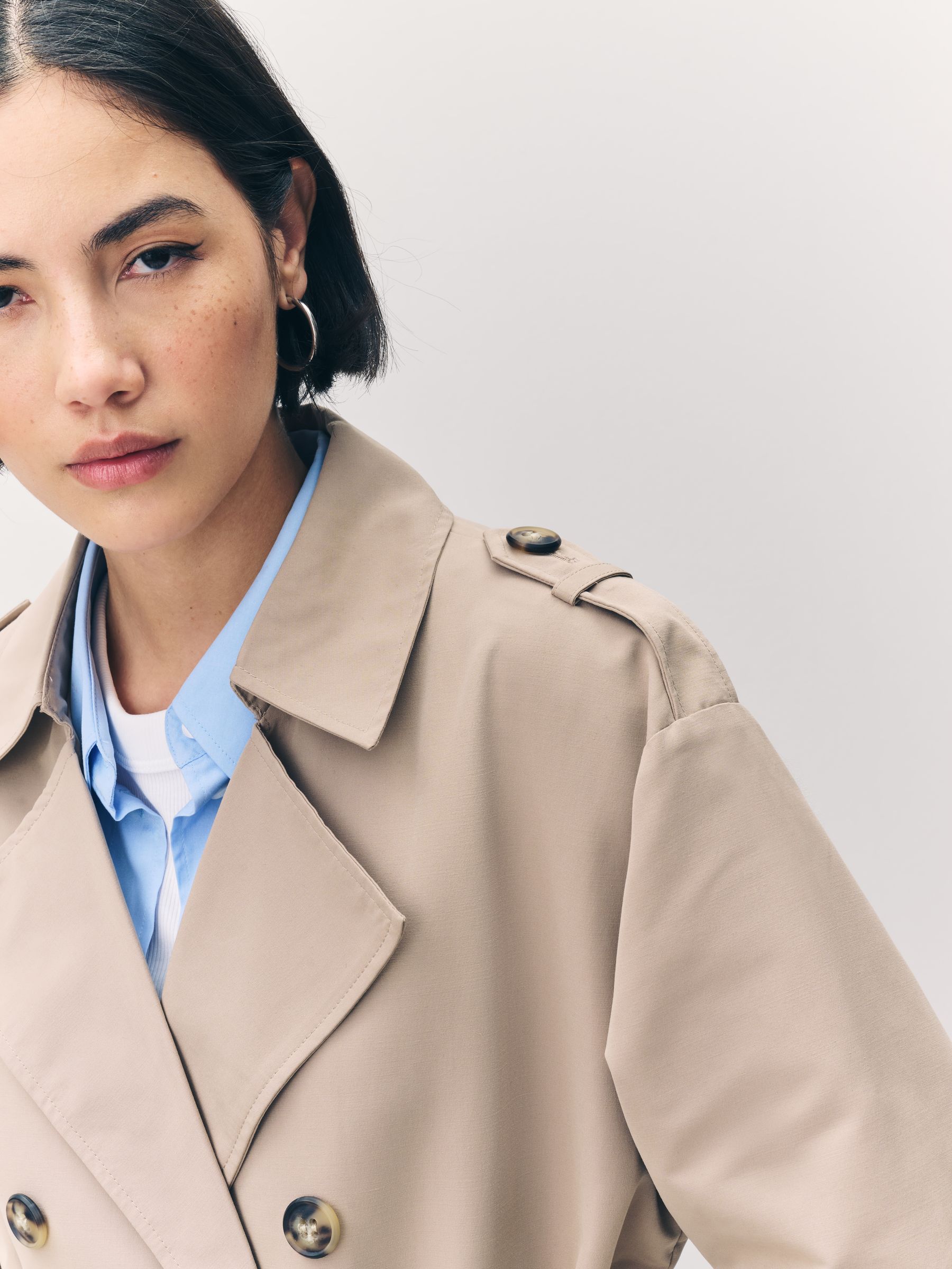 Natuurlijk - VERO MODA Lange trenchcoat met ceintuur