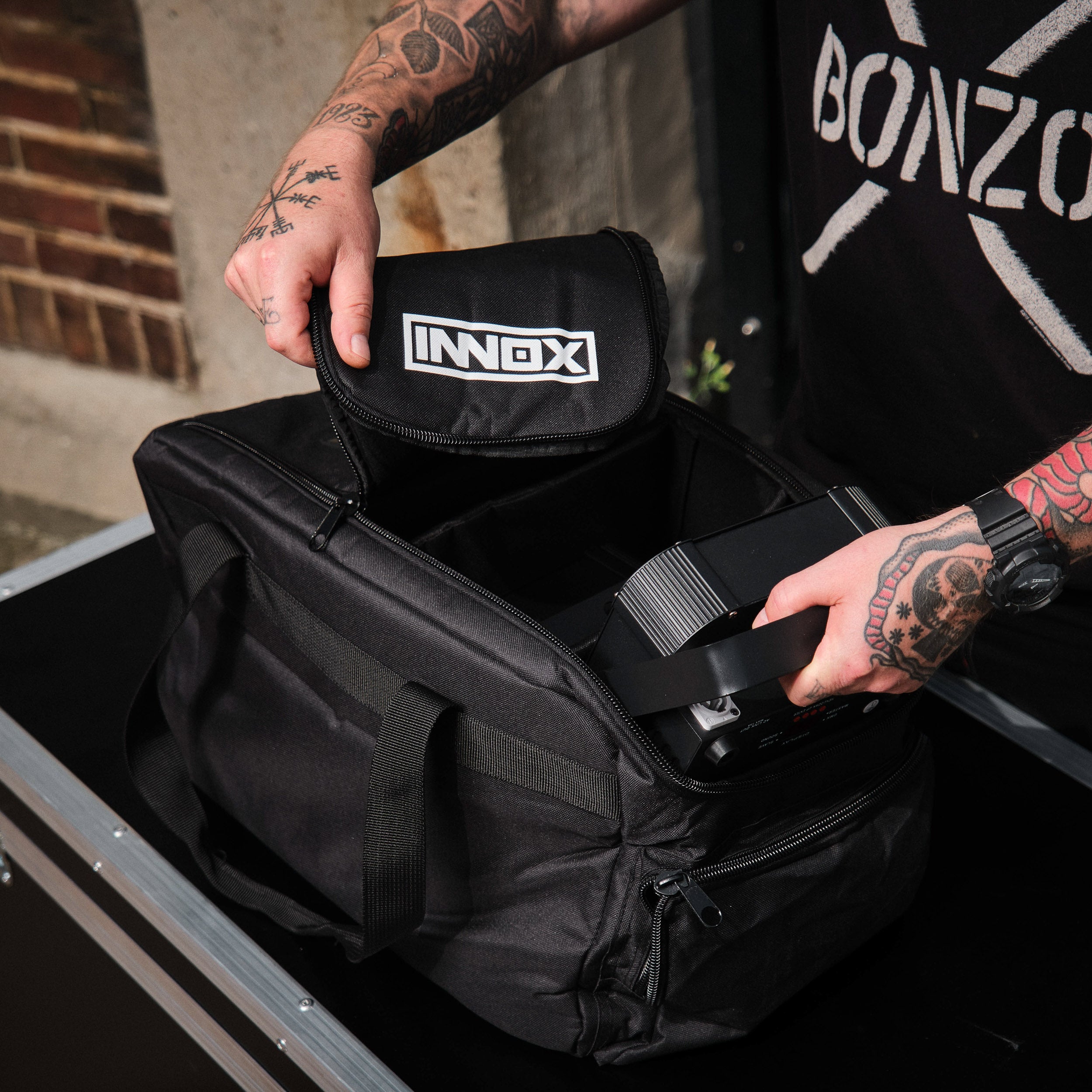 Innox ABAG-410 soft case voor 4x compacte par