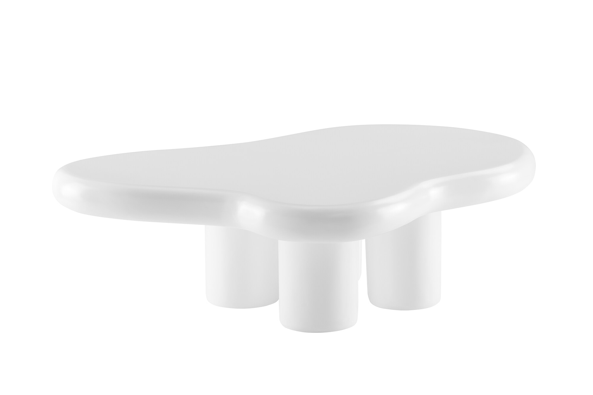 Couchtisch 123x89 cm weiss Glas Sofatisch Beistelltisch Wohnzimmertisch Tisch