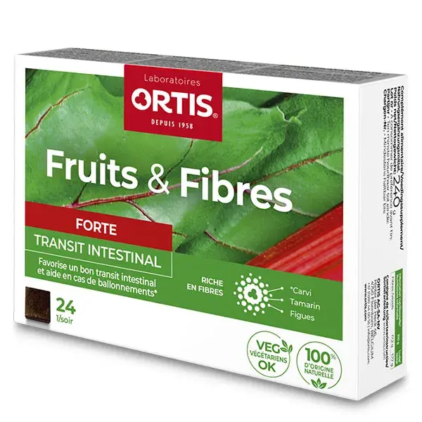 Ortis Intestinal Transit Fruits & Fibers Strength 24 cubos
