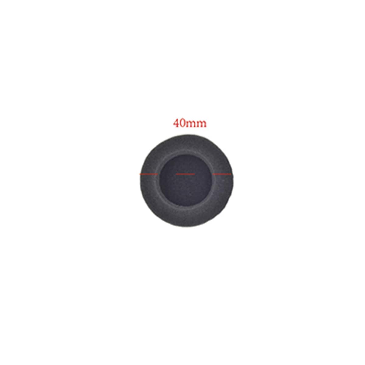 5 par øreputer for øretelefoner Sort 40mm