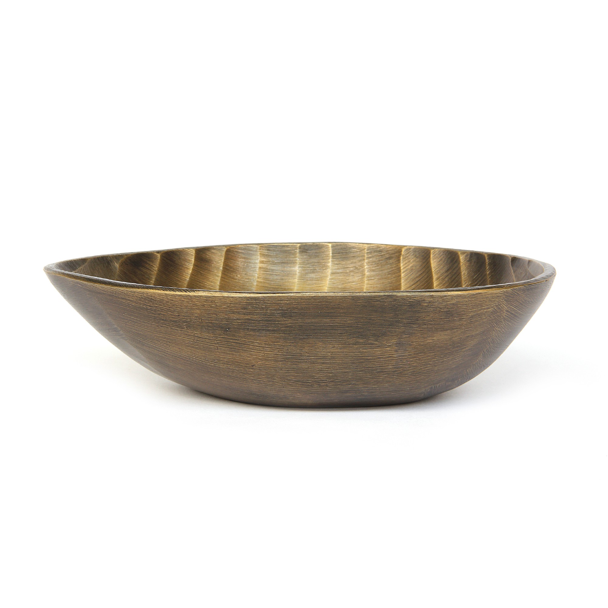 Schale 'Malfa', messing, B 26 cm, H 7 cm, T 22 cm von fischer's lagerhaus