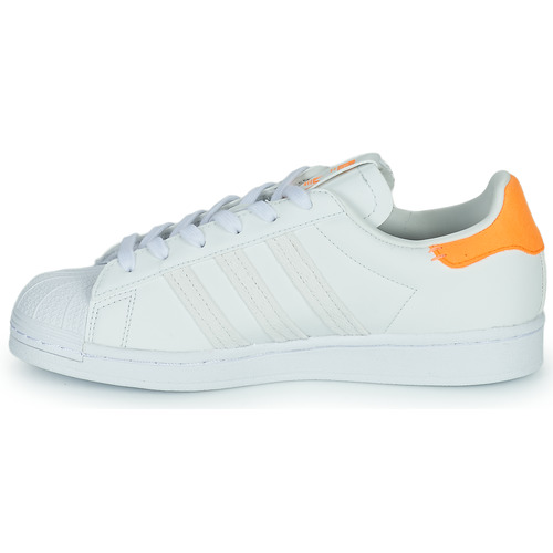 adidas Originals - SUPERSTAR W - Blanc / Orange