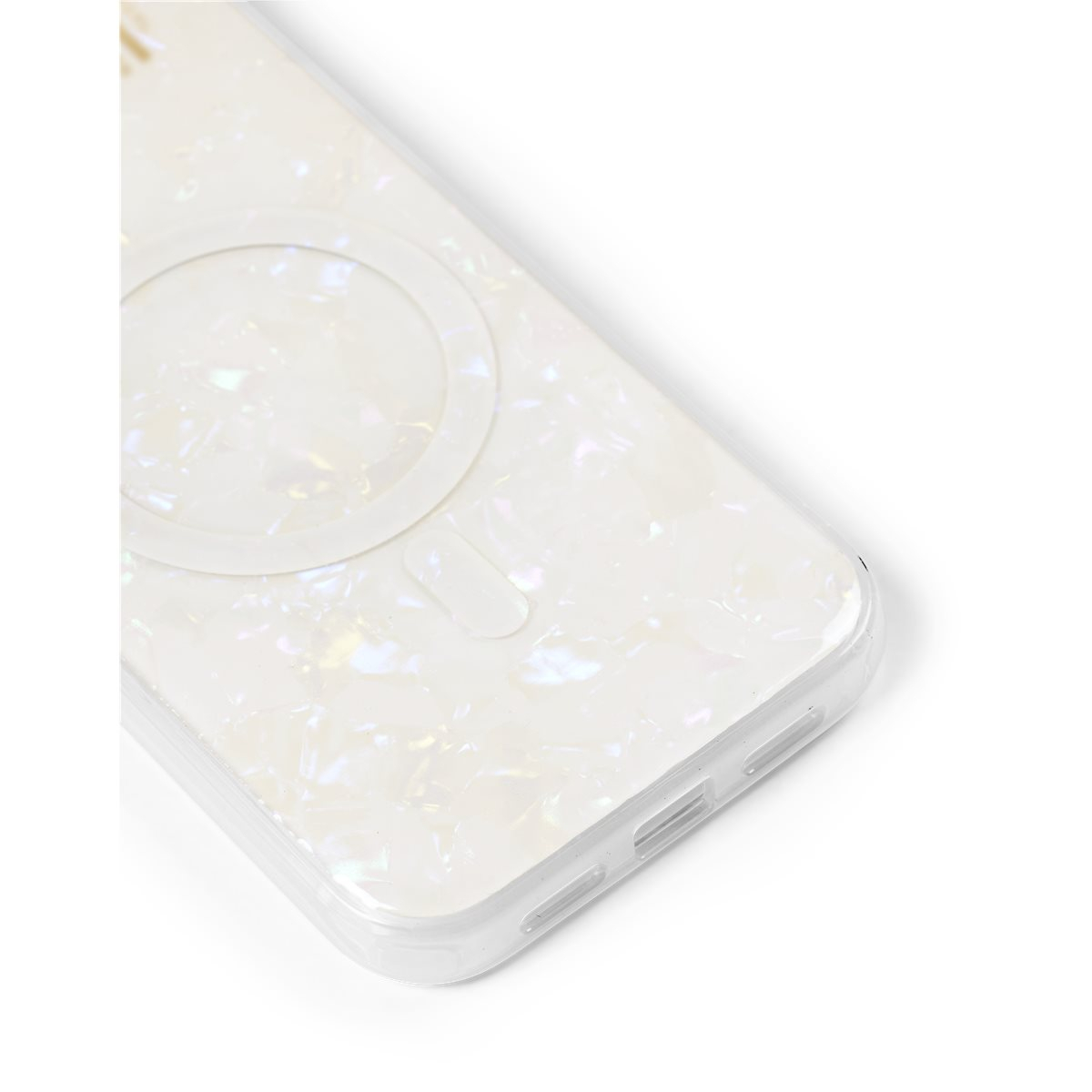 iPhone 12 / iPhone 12 Pro MagSafe Hardcase Hülle Pearlized Case Recycled (IDPLCMS-I2061-10) - Weiss