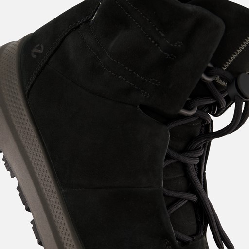 Ecco Solice Veterboots zwart Nubuck