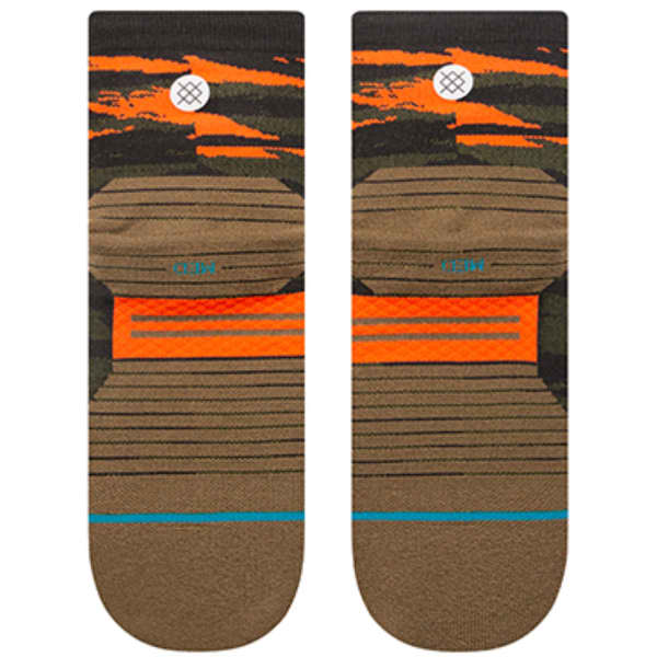 Chaussette running STANCE PRIMAL LIGHT QUARTER OLIVE