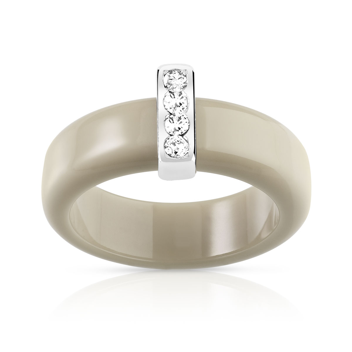 Bague argent 925 résine zirconia