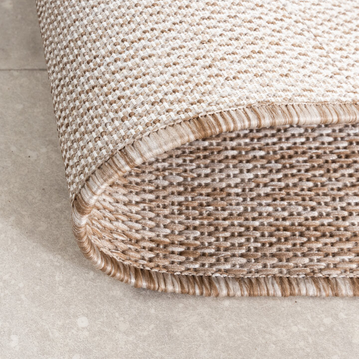 In- & Outdoor vloerkleed - Sierra Border Creme/Beige