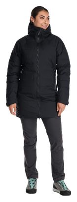 Parka en duvet imperméable Rab Valiance Noir Femme