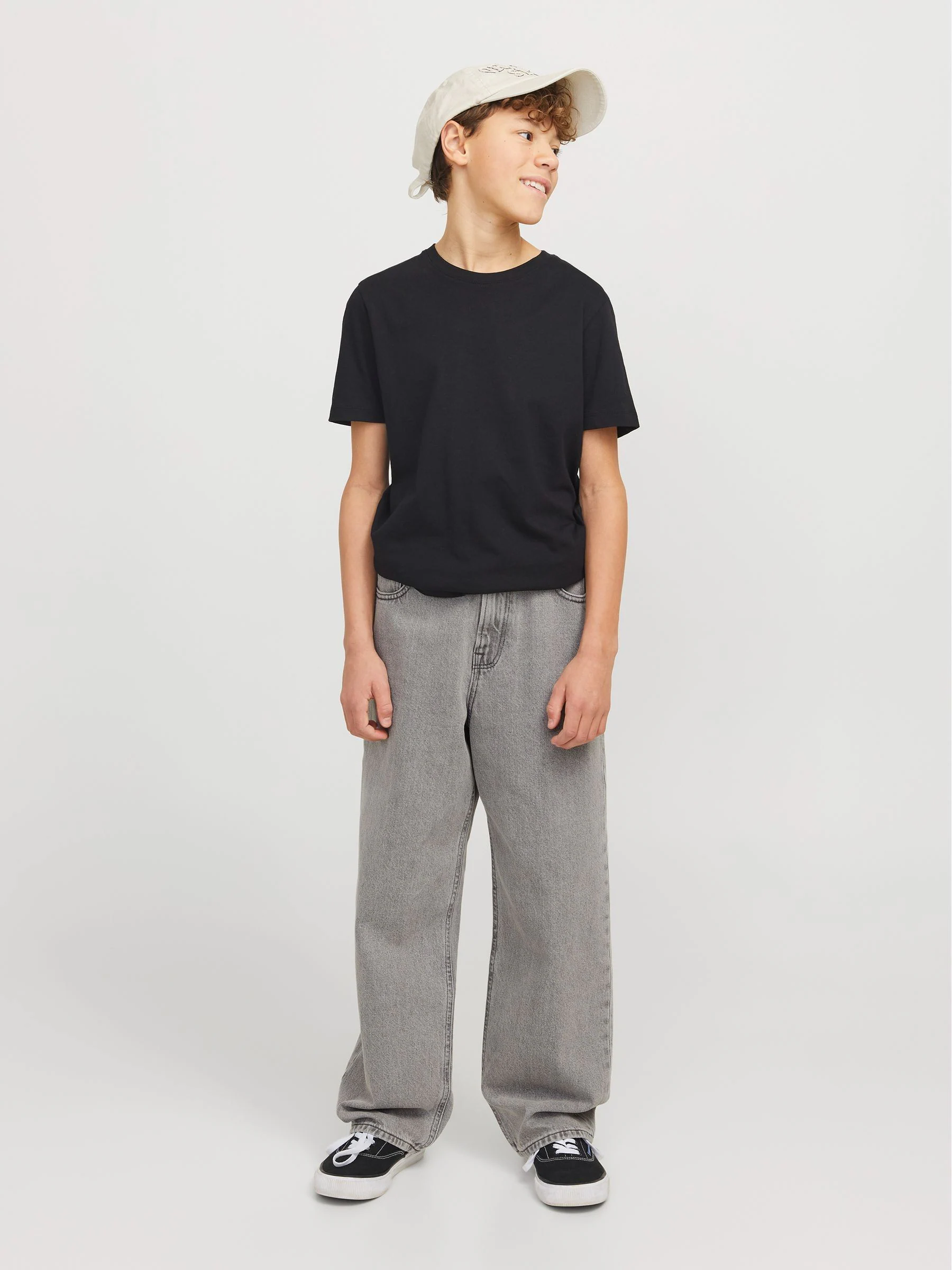 Grijs - JACK & JONES Junior Baggy Fit Alex Jeans
